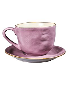 Novità Home set Tazza Macchiato Mediterraneo rosa