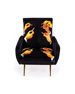 Seletti Armchair Lipstick Black