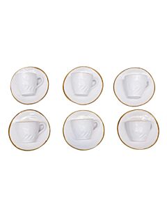 Novità Home Set tazzine caffè Mediterraneo bianco