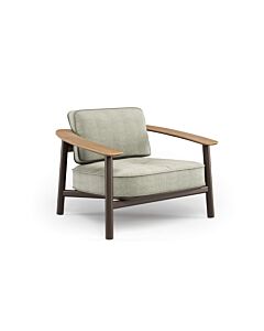 Emu divano Twins Alu/Teak 1 posto