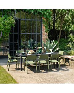 Nardi Tavolo Rio 140 + 6 Sedie Trill Armchair