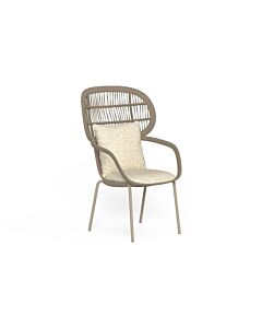 Talenti poltrona da pranzo Panama schienale alto