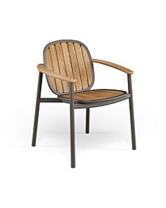 Emu poltroncina Twins Alu/Teak