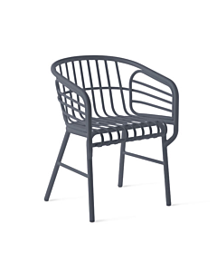 Horm Sedia Raphia Alluminio