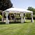 Moia 6x3 rectangular aluminum gazebo