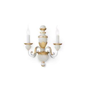 Applique candelbaro Firenze di Ideal Lux, bianco