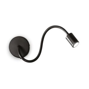 applique Ideal Lux Focus, nero, Ø 10 cm