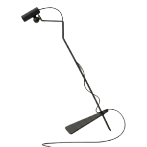 Lampada da terra Mario di Filotto, con portalampade magnetico C-Tubo, nero