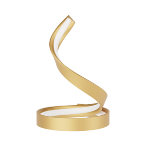 Torsion table lamp by Redo, matte gold