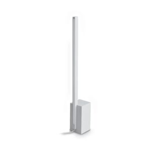 lampada da tavolo Essence di Ideal Lux, bianco, quadrata