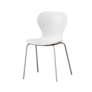 Connubia Ops! CB2310-E, outdoor chair, base in matt optical White metal, seat in matt optical White polypropylene