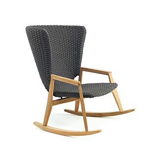 Ethimo Knit, outdoor rocking armchair