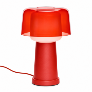 Fatboy Revolve Table, lampada da tavolo rossa con cavo