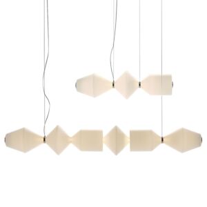 Mogg sospensione Costantina Opal orizzontale, 3 o 6 elementi LED