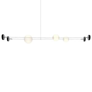 Mogg Orbit Wall, lampada da parete tesata, composizione con 3 diffusori
