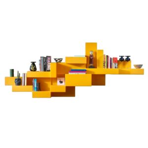Primitive Bookshelf di Qeeboo, modulo singolo, giallo