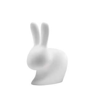 sedia luminosa indoor/outdoor Qeeboo Rabbit a forma di coniglio, bianco, dimensione standard