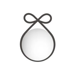 Specchio da parete Qeeboo Ribbon, nero