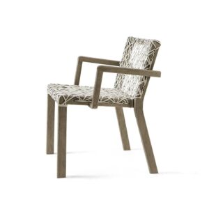 Rafael di Ethimo, poltroncina pranzo da esterno