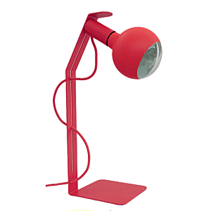 lampada Koso Lucia di Filotto, con portalampade magnetico, rosso