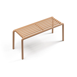 Panchina da giardino Nardi Doga Bench, color Cappuccino