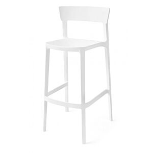 Skin high stool by Calligaris, matt optic white