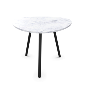 Terramare small low table by Emu, top in Bianco statuario stoneware