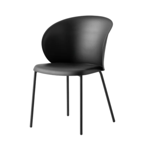 Connubia Tuka CB1999-E outdoor chair with matt black polypropylene seat