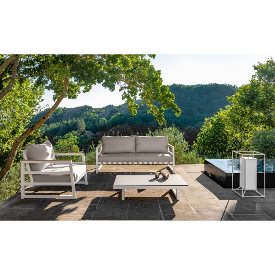 Talenti Salottino Da Esterno In Alluminio Bianco Talenti Divano