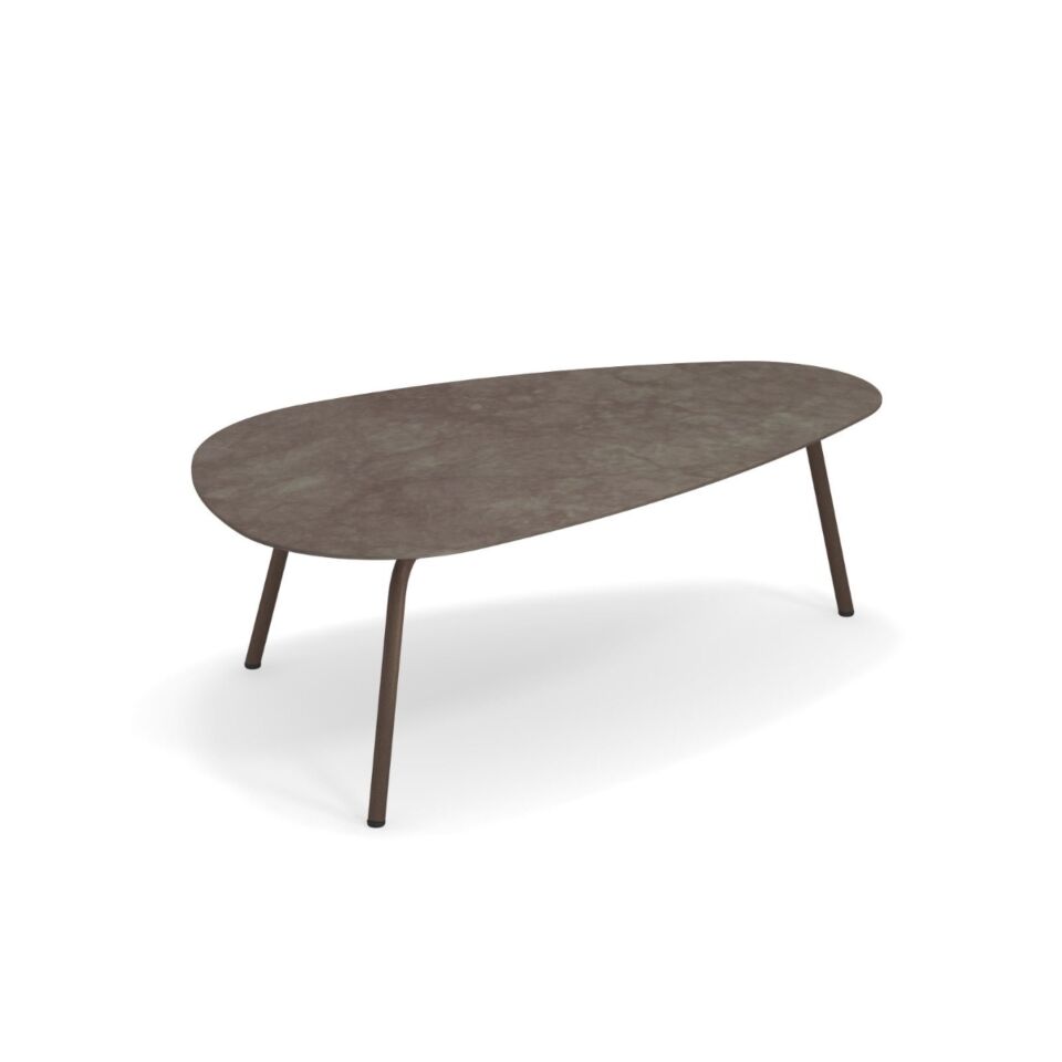 Large terramare low coffee tables by Emu, in aluminum and