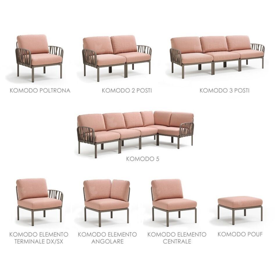 Komodo Divano Chaise Longue Posti NARDI KOMODO Garden