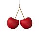 Lampada a sospensione a forma di ciliegie rosse Qeeboo Cherry