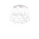 Compo di Ideal Lux, lampada a soffitto scultorea in vetro bianco acidato, grande