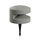 Garden bollard-spike with asymmetrical LED lighting Cliff by Redo, dark grey