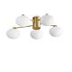 lampada da soffitto Hermes di Ideal Lux con 5 punti luce, diametro 60 cm, ottone