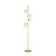 Ideal Lux lampada da terra Perlage, vetro fumé, struttura nero