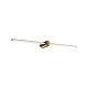 applique da interni Essence ap round di Ideal Lux, ottone, luce 45°