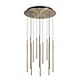 lampada a sospensione Look Drop di Ideal Lux, ottone 500 mm