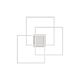 plafoniera Frame di Ideal Lux, quadrato, bianco