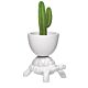 Portapiante e glacette Turtle Carry di Qeeboo, bianco