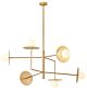 sospensione Plato di Redo, 6 diffusori, oro opaco