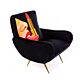 Seletti Armchair Tongue Black