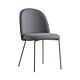 Connubia Tuka CB1993, sedia imbottita con rivestimento Mat grigio, base in metallo Tortora opaco