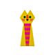 Candle Holder Kitty di Qeeboo, portacandela a forma di gatto