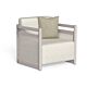 Talenti Edwin Alu, outdoor armchair, fixed or swivel base