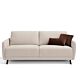 divano letto Ghali di Dienne, 3 posti, rivestimento chiaro, piedini in legno