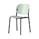 Indoor chair with metal black structure and polypropylene seat in thyme Connubia Yo! CB1986-A