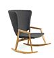 Ethimo Knit, outdoor rocking armchair