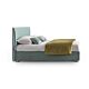 Letto imbottito Hesperis di LeComfort, rivestito con tessuto Baia 75