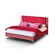 Letto imbottito Phlox di LeComfort con testiera a trapuntatura verticale